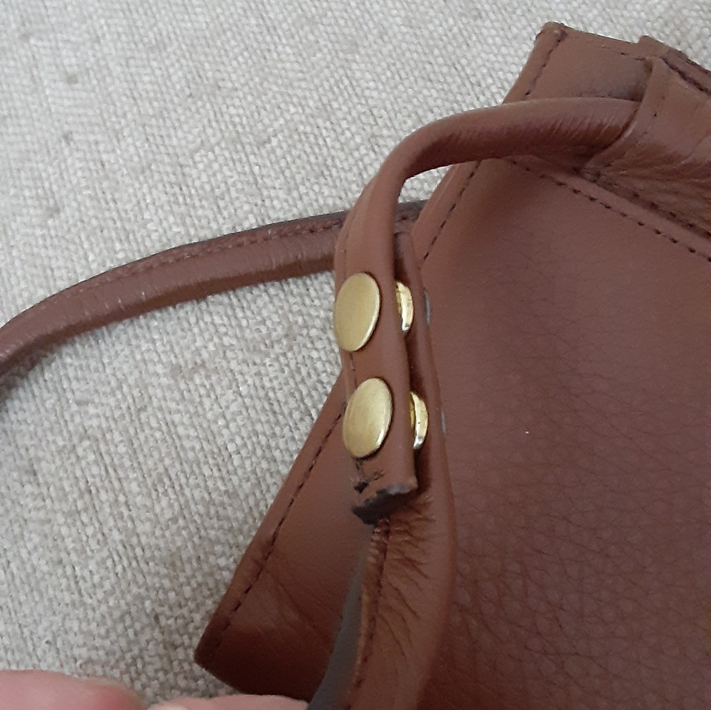 Fossil Elegant Brown Leather Crossbody Bag ,wallet - Picture 9 of 16